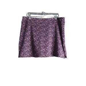 Tranquility By Colorado Clothing Stretch Skort Purple/Pink Print Womens Size XL